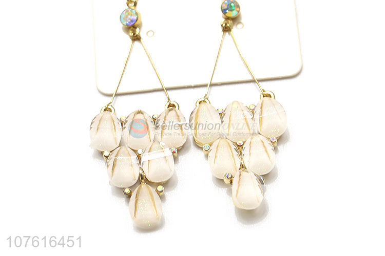 European Style Exaggerated Pendant Hook Earring For Sale