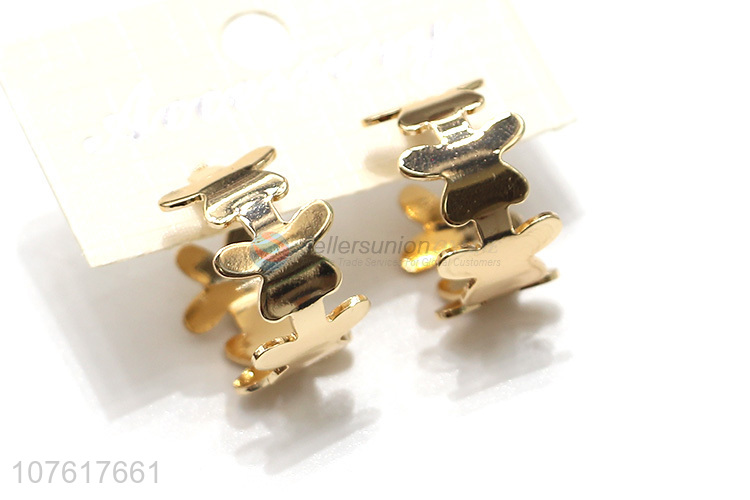 Unique Design Metal Stud Earring Fashion Women Eardrop