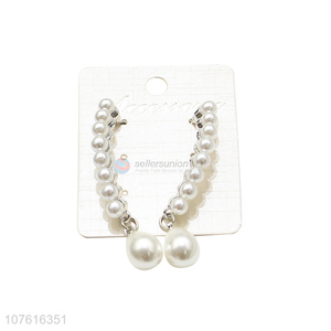 Best Quality Ladies Pearl Pendant Earrings Fashion Women Eardrop