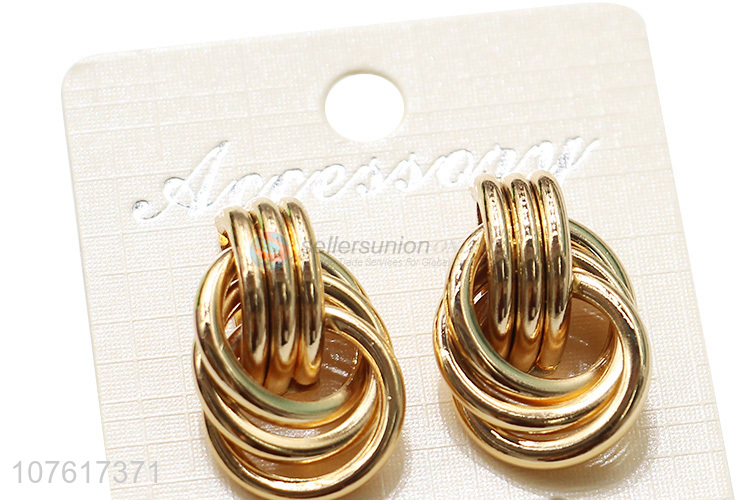 Hot Selling Loops Rings Earrings Fashion Ear Stud For Women