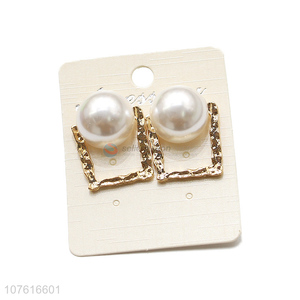 Fashion Style Pearl Alloy Earring Fashion Ear Stud