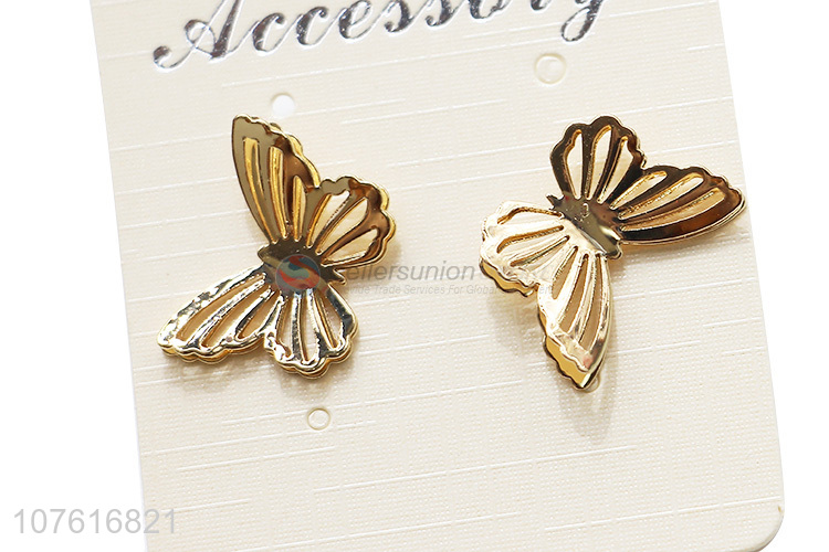 Custom Exquisite Butterfly Earring Fashion Ear Stud For Women