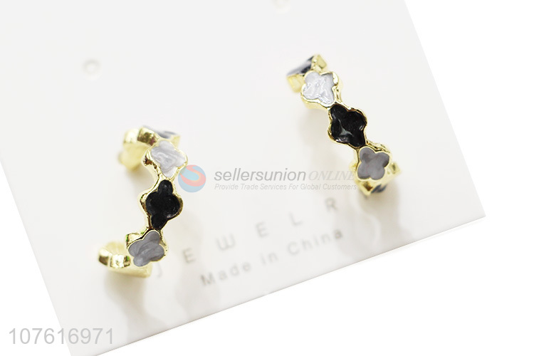 Latest Alloy Hoop Earring Popular Stud Earring For Women