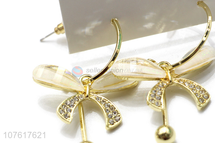 Popular Beautiful Bowknot Hook Earring Fashion Eardrop