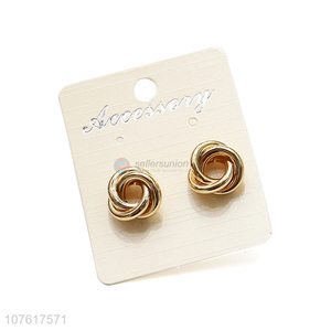 Popular Twist Knotted Stud Earring Fashion Jewelry