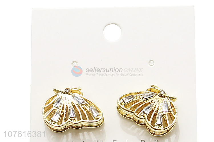 New Arrival Delicate Butterfly Shape Ear Stud Fashion Earrings