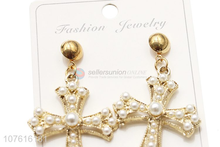 Personalized Design Cross Earrings Fashion Jewelry For Women