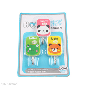 Good quality cartoon cute plastic hook for kitchen bathroom and bedroom