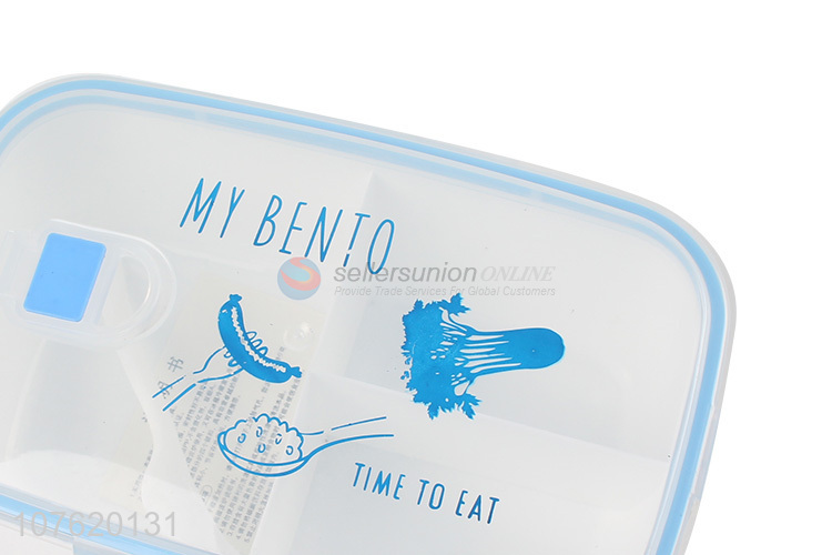 Customized Plastic Lunch Box With Spoon Set