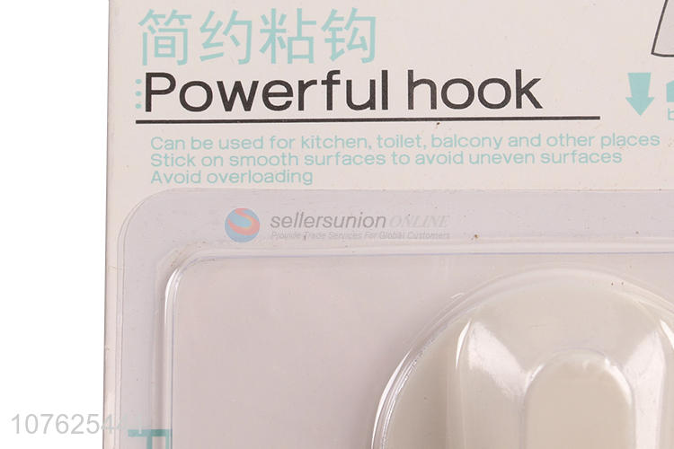 China factory powerful wall mounted hook traceless adhesive hooks