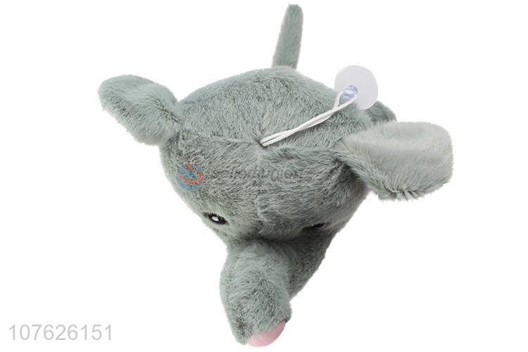 New Arrival Cute Elephant Plush Toy With Suction Cup