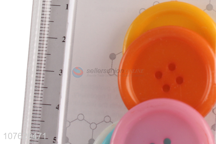 Factory price 30mm round colorful resin buttons garment accessories