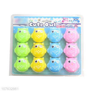 Cute Owl Shape Plastic Apontador Cartoon Pencil Sharpener