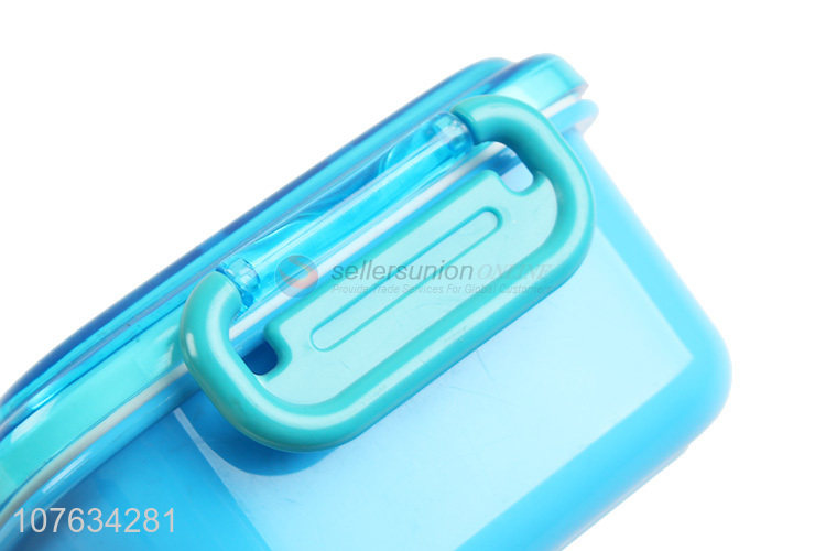 Hot sale fashion children plastic lunch box with spoon