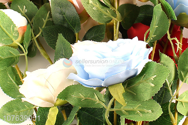 Best Selling Colorful Artificial Flower Plastic Simulation Flower