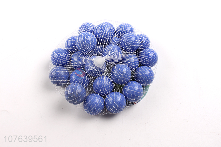 High quality milk blue solid color three-color pattern glass ball