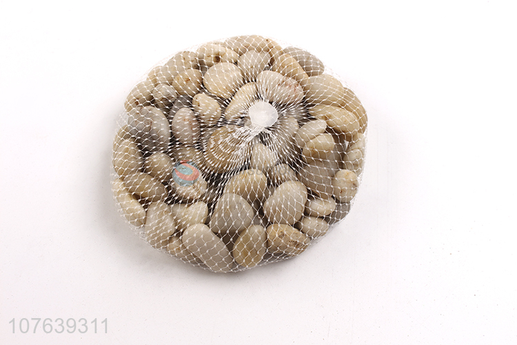 Factory direct decorative materials yellow and white pebbles