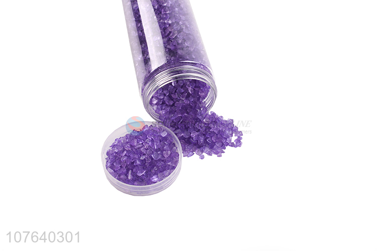 Hot sale decorative purple tube glass sand