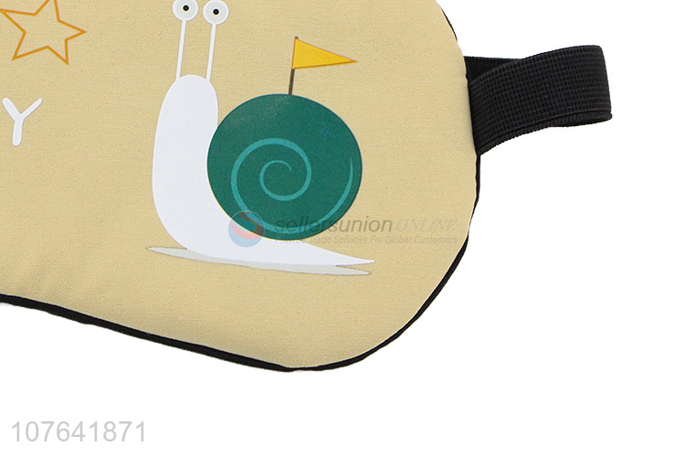 Bottom price cartoon snail ice pack eye mask eyeshades for sleep