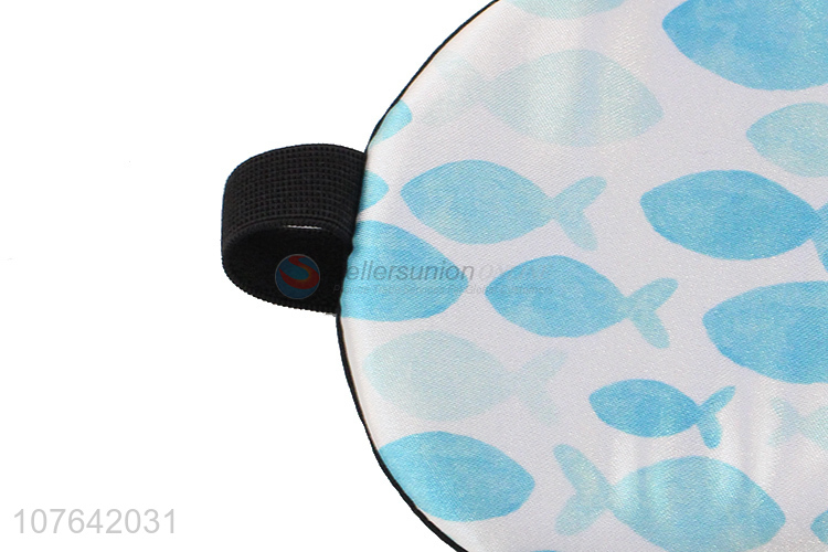 Latest design cartoon fish blindfold adjustable band sleep eye mask