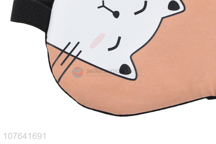 Best selling cartoon cat ice-compress sleeping eye mask for home travel