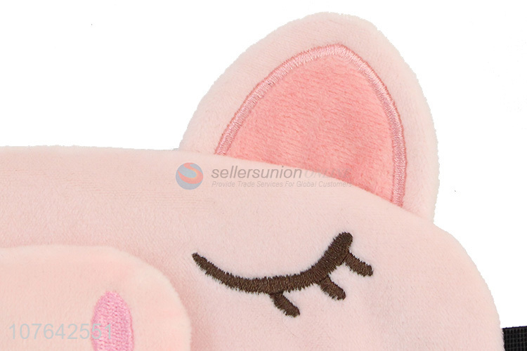 Most popular 3d pig blindfold short plush eye mask for sleeping