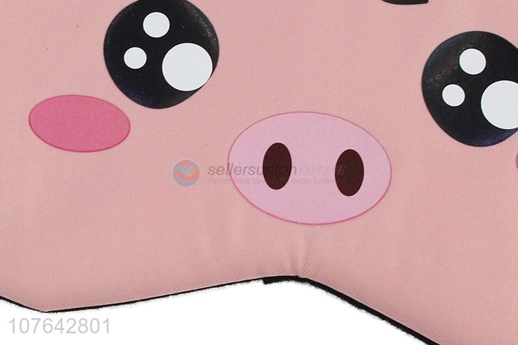 Most popular cartoon pig shape blindfold adjustable band sleep eye mask