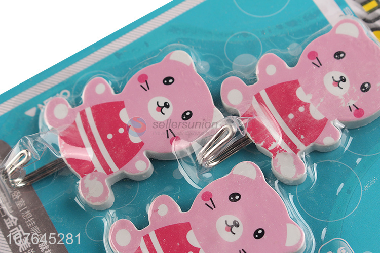 Cartoon Bear Shape Sticky Hook Fashion Wall Hook