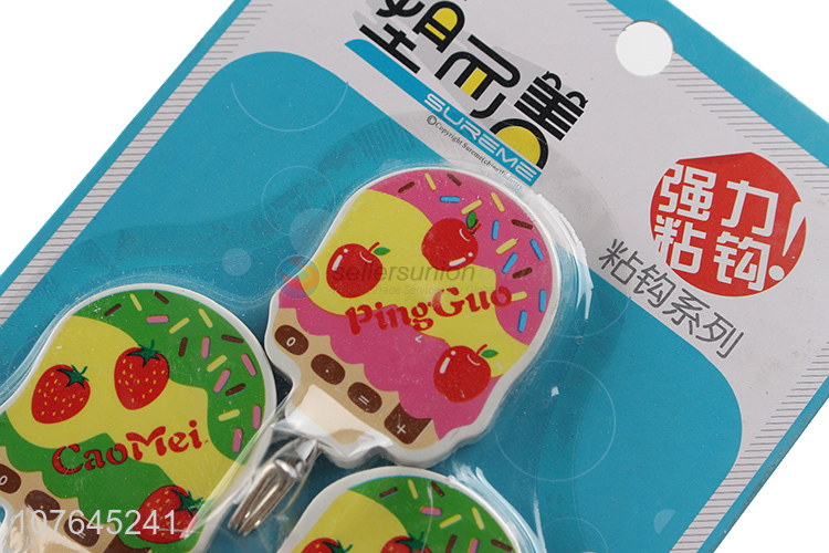 Wholesale Fruit Pattern Sticky Hook Fashion Wall Hook