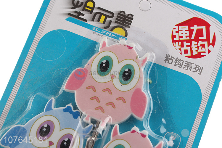 Best Selling Owl Shape Sticky Hook Fashion Adhesive Hook