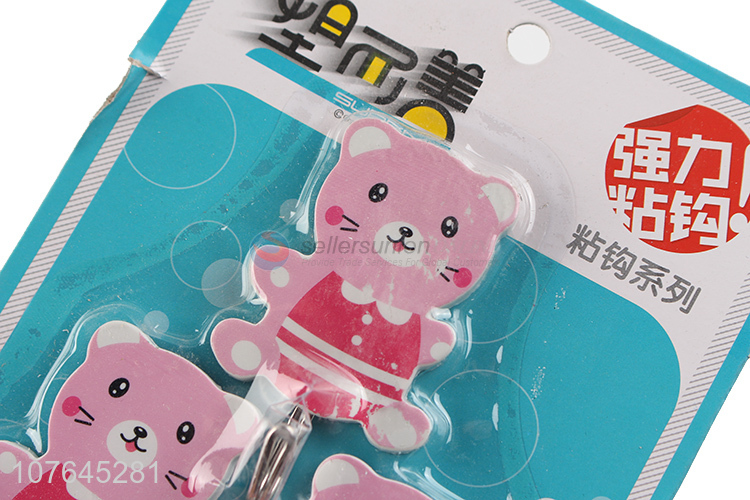 Cartoon Bear Shape Sticky Hook Fashion Wall Hook