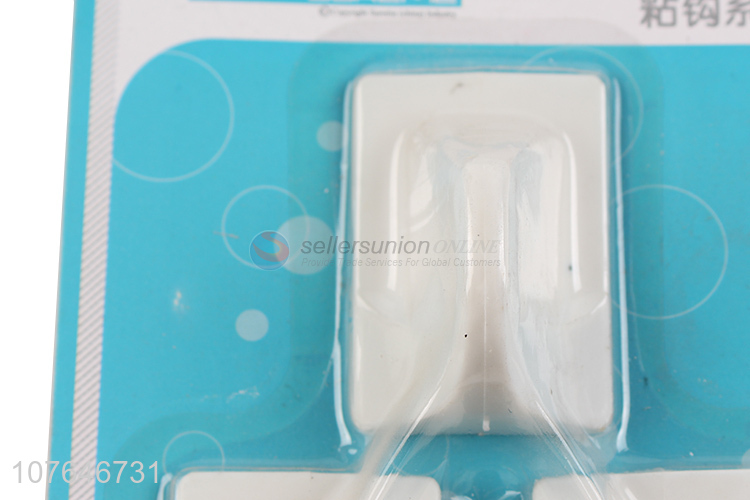 High Quality 3 Pieces White Sticky Hooks For Household