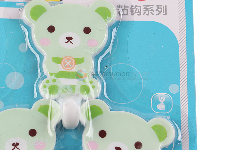 Cute Bear Shape Sticky Hook Strong Adhesive Hook Best Hat Hook