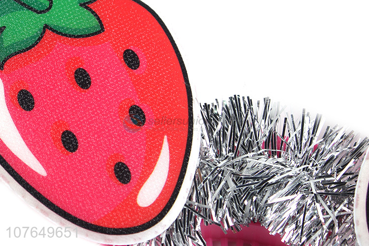 New arrival party supplies led light strawberry headband holiday hairband