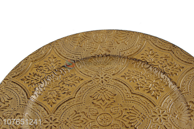 Delicate Design Antique Finished Plastic Plate Best Tableware