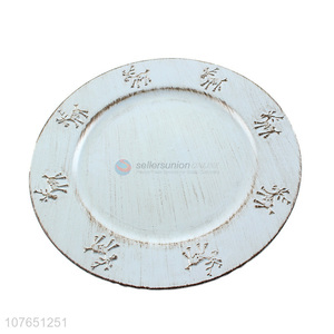 Top Quality Antique Finished Plastic Plate Fashion Dinner Plate