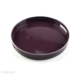 Hot Selling Round Acrylic Tray Serving Tray For Home And Restaurant