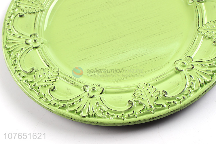 Popular Antique Finished Plastic Dish Dinner Plate Fruit Plate