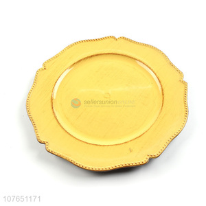 Best Selling Antique Finished Plastic Dish Cheap Dinner Plate