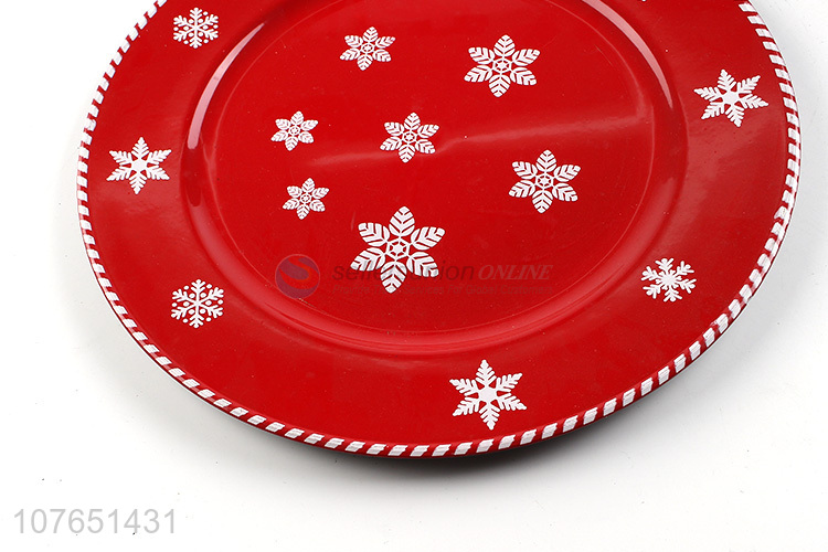 Hot Selling Silk-Screen Printing Round Plate Dinner Plate