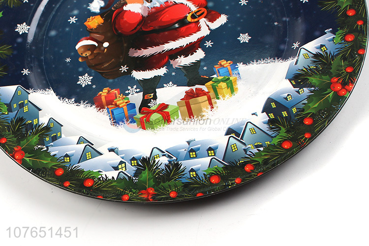 Best Quality Christmas Sticker Dinner Plate Plastic Tableware