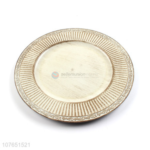 Top Quality Antique Finished Dinner Plates Fashion Charger Plate