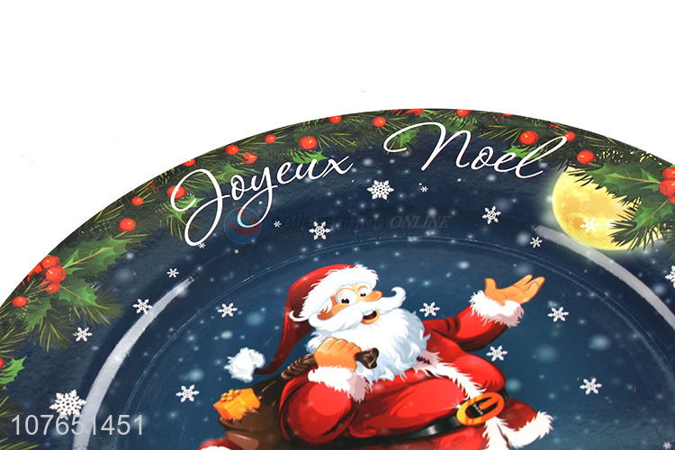 Best Quality Christmas Sticker Dinner Plate Plastic Tableware