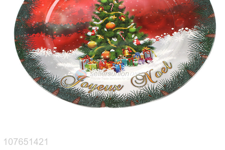 Popular Christmas Sticker Dinner Plate Fashion Charger Plate