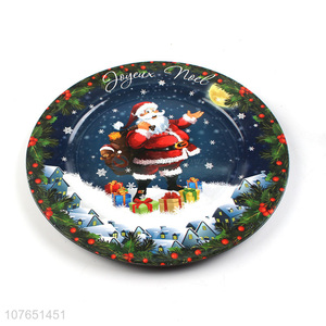 Best Quality Christmas Sticker Dinner Plate Plastic Tableware