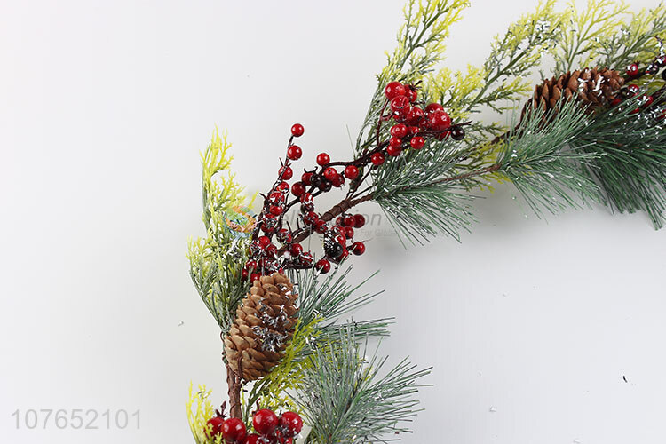 Low price pine cone decoration Christmas day long vine