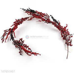 High quality red fruit decoration wreath decoration long vine