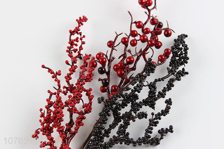 Excellent design red fruit sprigs decoration wreath flower arrangement decoration