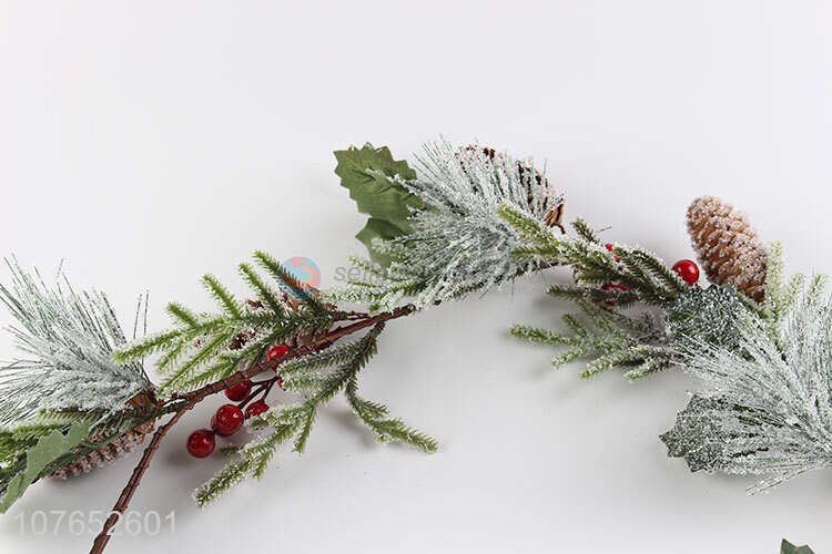 Artificial cedar red fruit decoration Christmas twigs