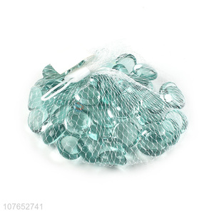 Wholesale Colorful Flat <em>Glass</em> Stone Beads Fashion <em>Crafts</em>